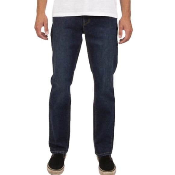 Vissla Profile Slim Fit Jeans in Dark Blue Wash Men’s 33 - Picture 1 of 13